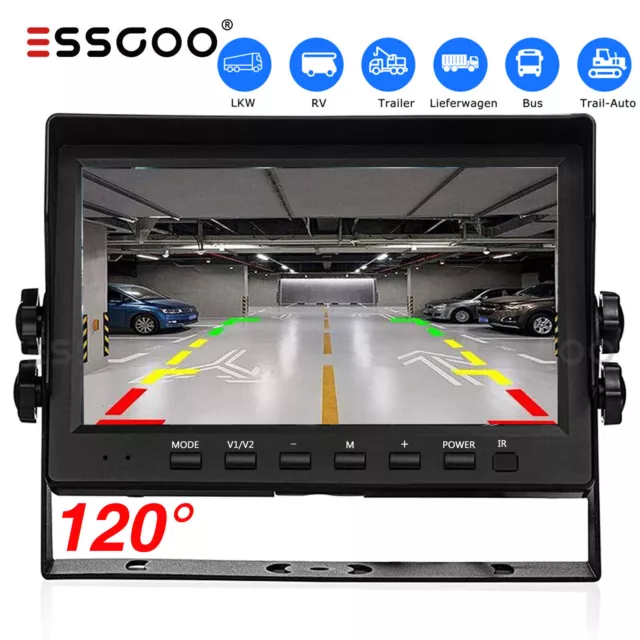 7inch TFT LCD Color Car Monitor Screen for Rear View Reverse Backup Truck Camera