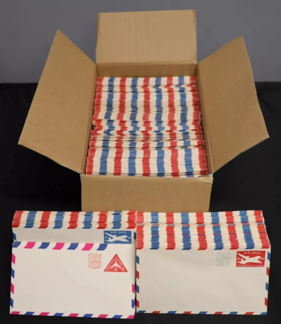 Unused Us Airmail Envelopes Unsealed Lot 500+ Unused Postage 6 Cents No Reserve