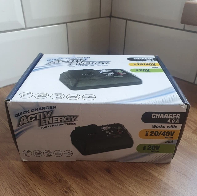 FERREX QUICK BATTERY CHARGER 20V40V LIION 3yr MANUFACTURER WARRANTY £