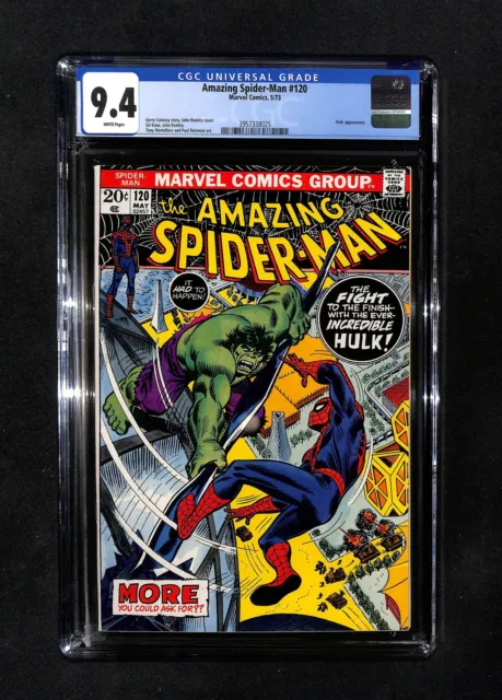 Amazing Spider-Man #120 CGC 9.4 Classic Marvel Comic Book Major Characters Hulk