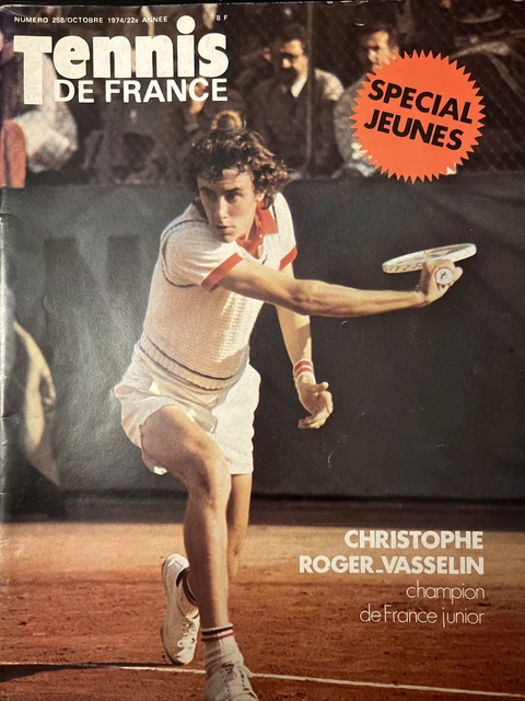 MAGAZINE TENNIS DE France N°258 Octobre 1974 Special Jeune Roger