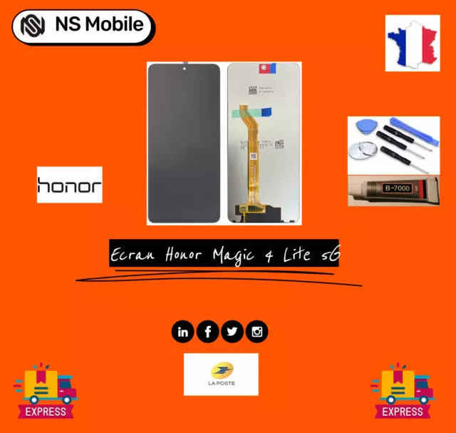 Ecran Lcd + Tactile Honor Magic 4 Lite 5G Qualité Premium