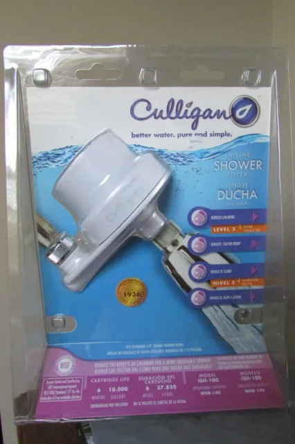 Filtro de ducha en línea Culligan: ISH-100-6 meses 10.000 galones de vida - nuevo