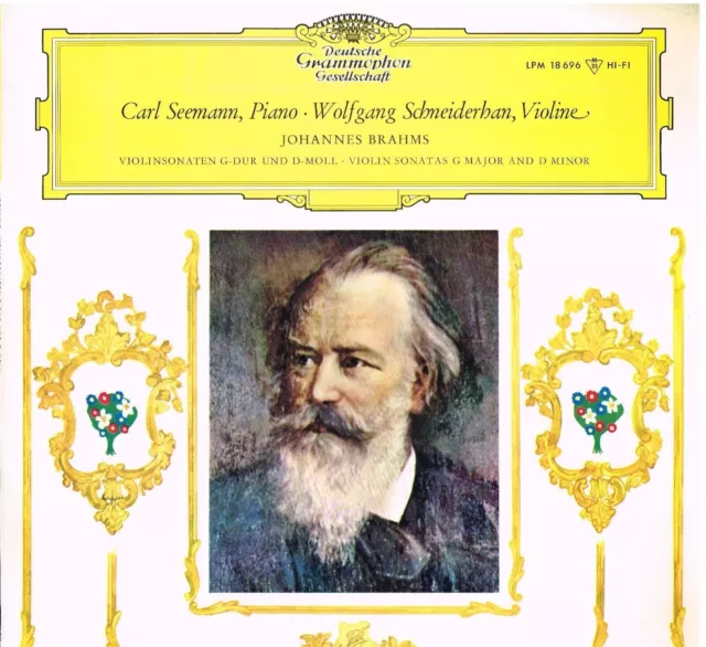 Brahms: Sonate Per Violino No. 1 & 3 / Seemann, Schneiderhan - LP Dgg LPM 18 696