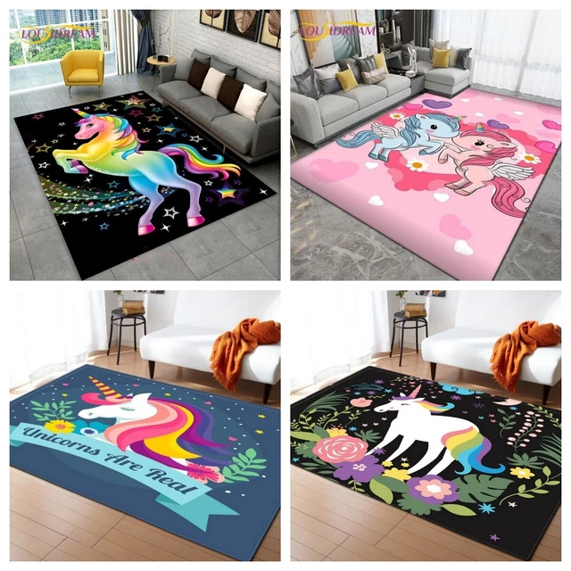 Tappeto bambini tappetini 3D unicorno tappeto bambina tappeto zerbino regalo