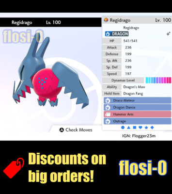 6iv Ultra Shiny Regidrago Regieleki Pokemon Sword And Shield 3 85 Picclick