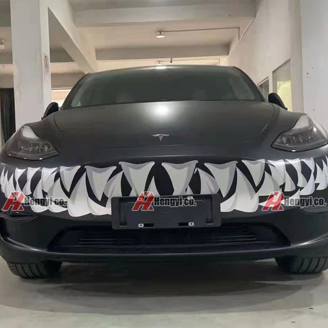 REQUINS AUTOCOLLANT DE Voiture Stickers Simulation Animé Pour Tesla