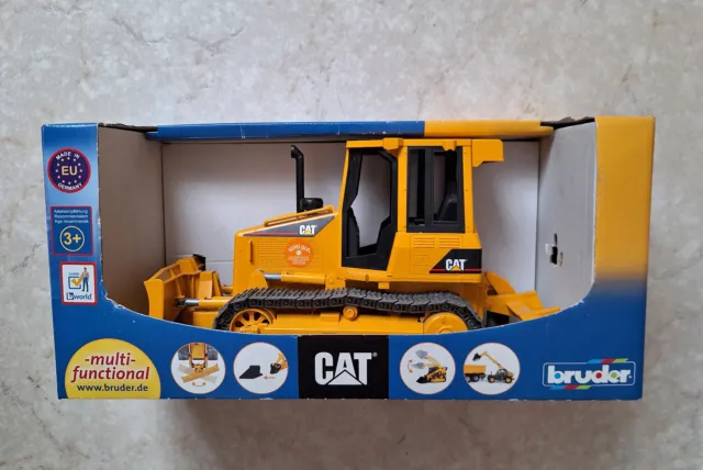 BRUDER - 02443 - CAT Kettendozer - Planierraupe - Ketten - Baufahrzeug - NEU/OVP