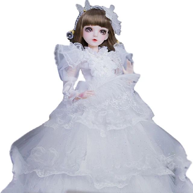 1/3 BJD Doll Pretty Girl Doll with Full Set Outfits Free Upgrade Makeup Kids Toy