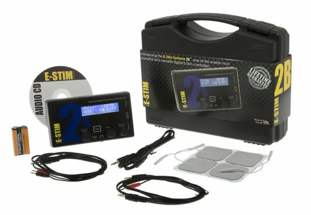 E-Stim E-Box Series 2B Kit Power Box Reizstrom Gerät Set Massage Wellness