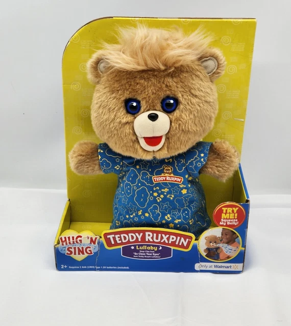 TEDDY RUXPIN HUG 'N Sing Along Lullaby Music Interactive Stuffed Bear