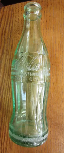 Vintage Coca Cola Coke Bottle Hobble Skirt 6 1/2 Fl Oz Lubbock Texas