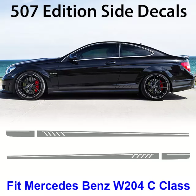AMG C63 507 Side Stripe Decals Stickers Mercedes Benz C Class W204 ...