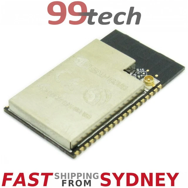ESP32-WROVER-I WIFI BLUETOOTH Module, 4Mbit RAM, IPEX U.FL Arduino ...