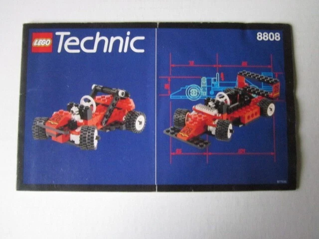 LEGO TECHNIC BAUANLEITUNG Instruction 8808 Rennwagen EUR 4,99 - PicClick DE
