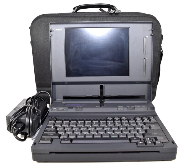 VINTAGE CANON NOTEJET 486 Laptop With Builtin Printer Bundle Read
