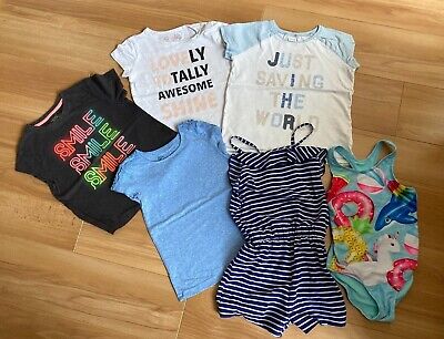Girls next TU summer short t shirt costume bundle x7 age 5/6 years