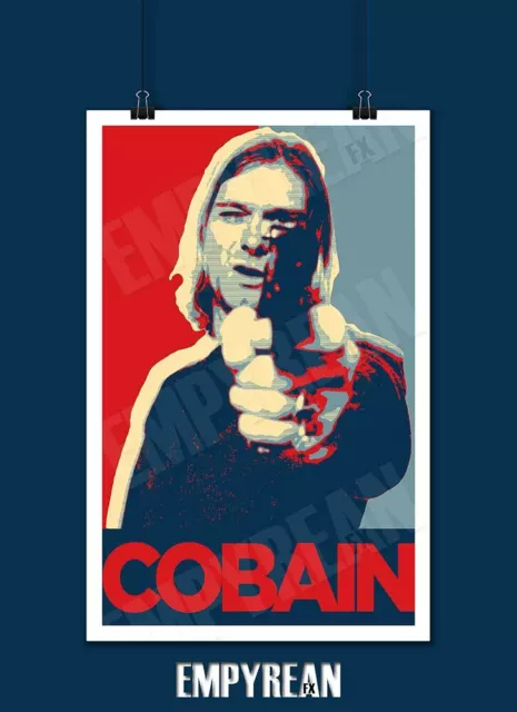 Nirvana Kurt Cobain Gun Poster Art Print