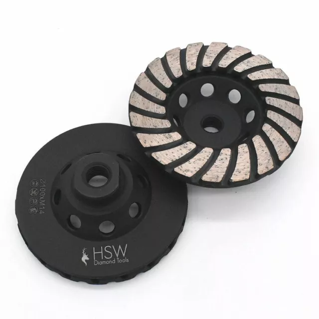 100mm Double Layer Diamond Grinding Cup Wheel - M14