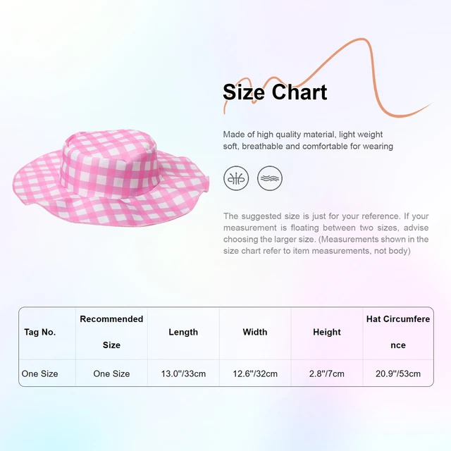 Cappello bambini bambine grandi cappelli crespi fancy dress up carnevale accessori costume rosa