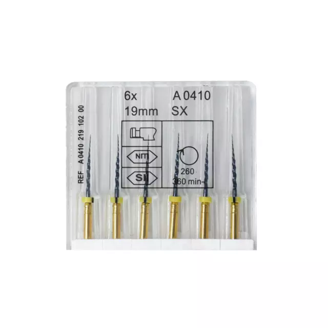 10 Boxes Dental Heat Activated Niti Endodontic Root Canal File Machine Sx-19mm