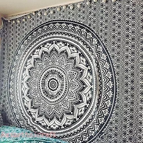 Large Indian Ombre Tapestry Wall Hanging Mandala Hippie Bedspread Throw Cover UK