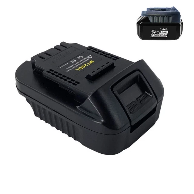 Mt20Dl Battery Adapter For Makita 18V Li-Ion Battery For Dewalt 18V 20V Battery`