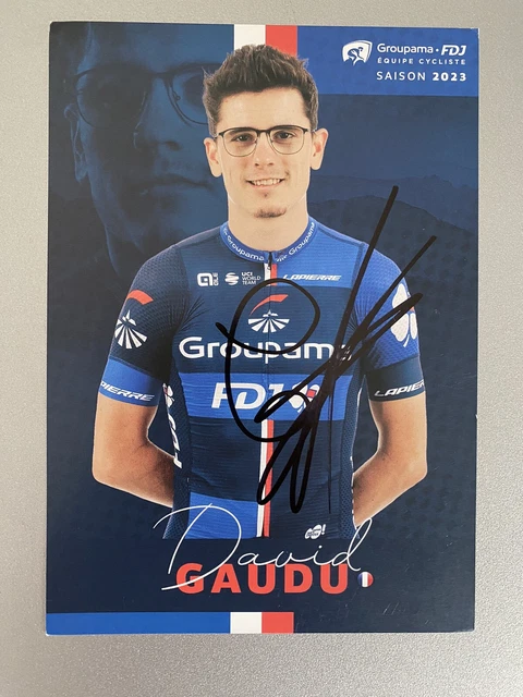 CARTE DEDICACE DAVID Gaudu Groupama Fdj Team 2023 Cycling Cyclisme