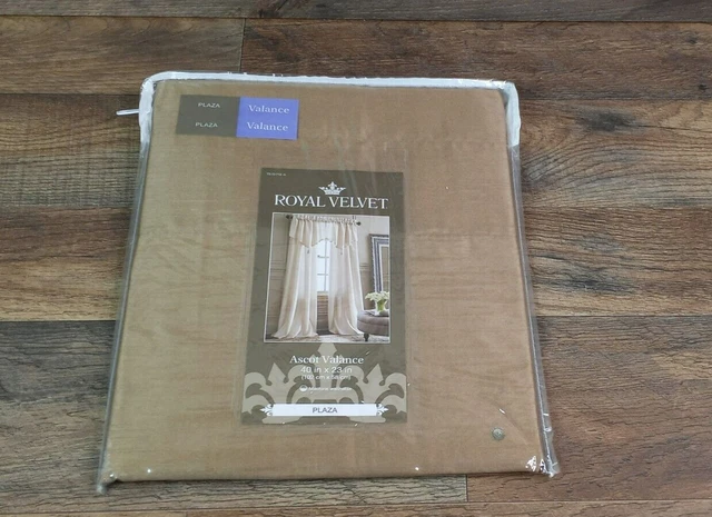 "Ventana de cenefa de bolsillo térmico Royal Velvet Fawn Plaza 40"" X 23"