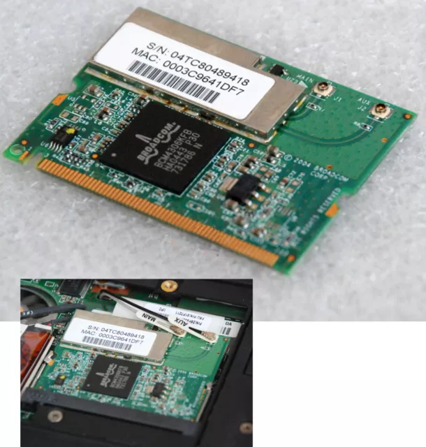 WLAN Wifi Mini-Pci Pour IBM THINKPAD T30 T40 T41 T42 A31 R40 X24 X30 BCM4306KFB