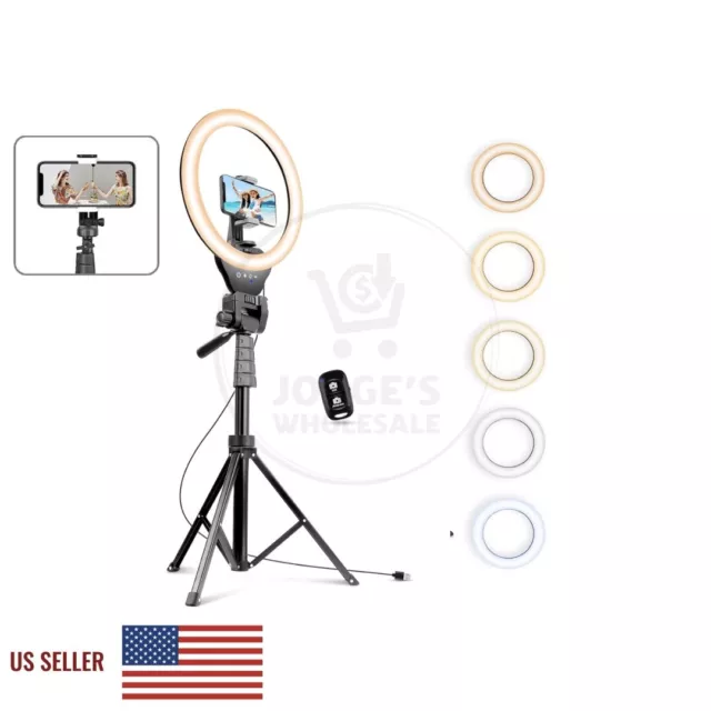 12’’ Ring Light with Tripod Selfie Ring Light with 67’’ Tripod Stand