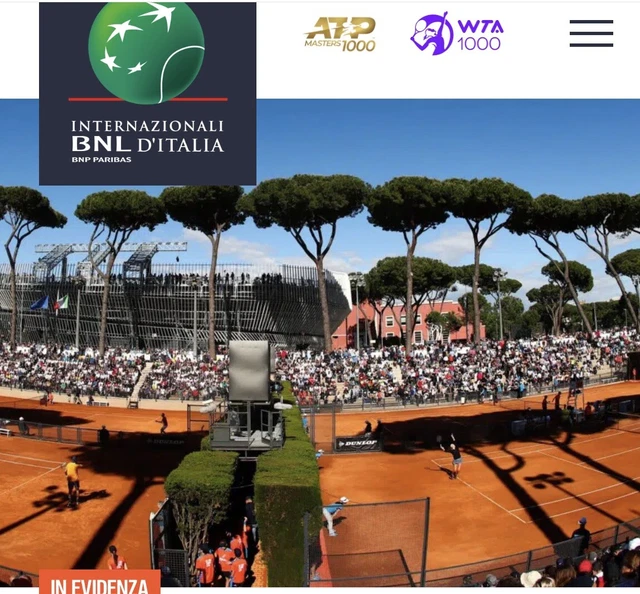 Biglietti Internazionali BNL Roma Venerdi 12 maggio Grand Stand Disponibili 6