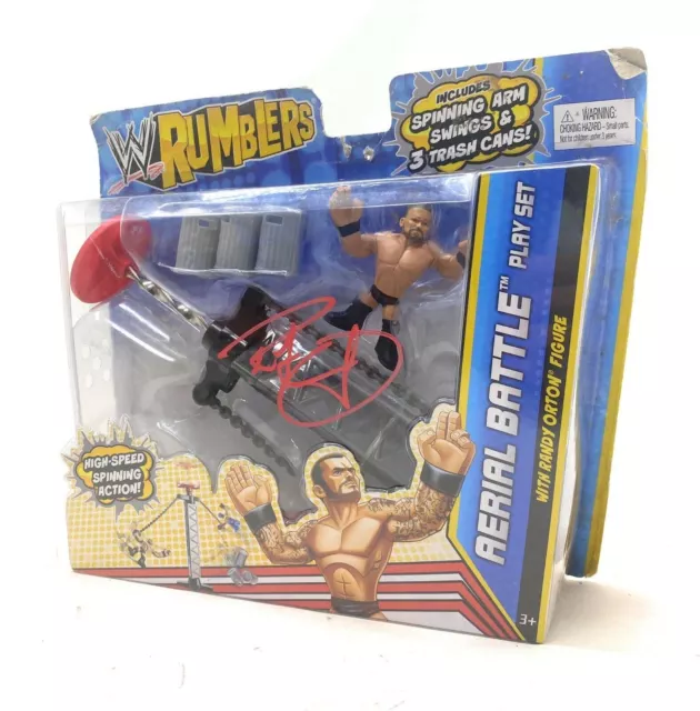 Randy Orton signiertes signiertes WWE Wrestling Rumblers Luftkampf-Spielset