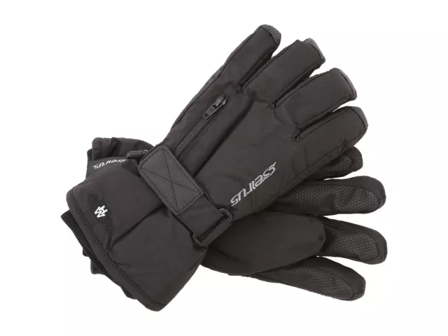 Seirus 168166 Kids Heatwave Cold Weather Waterproof Gloves Black Size Large