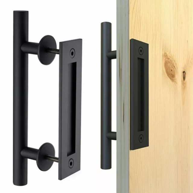 Sliding Barn Door Handle Pull Flush Furniture Hardware Recessed Wood Door Handle