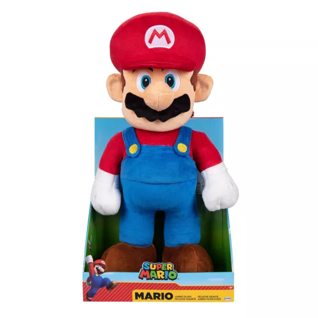 Riesig 50.8cm Super Mario Plüsch Jumbo Spielzeug Nintendo Offiziell Lizenziert
