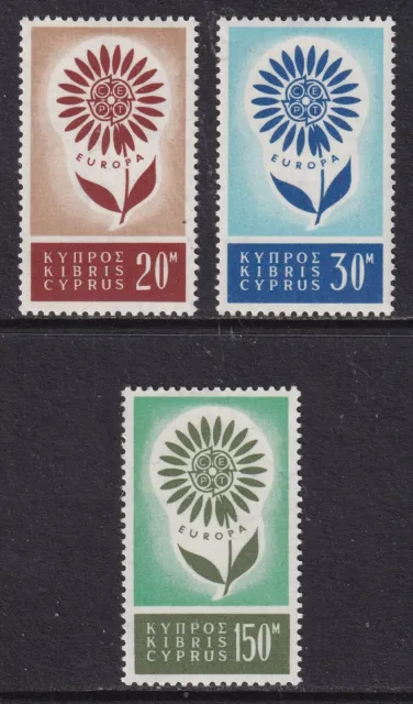 CYPRUS 1964 Europa set of 3 SG 249-251 MLH/* (CV £10)