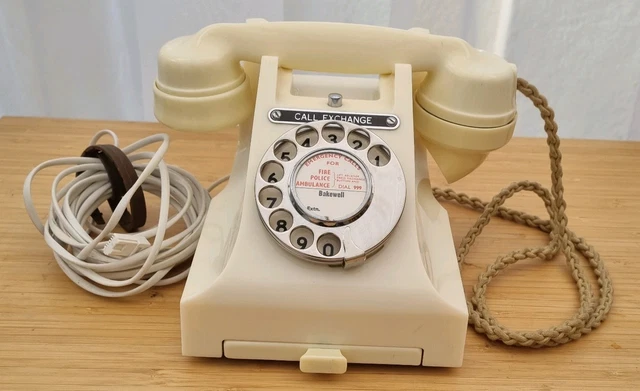 ORIGINAL VINTAGE GPO Bakelite 312F H54/3A Ivory 1954 Telephone superb ...
