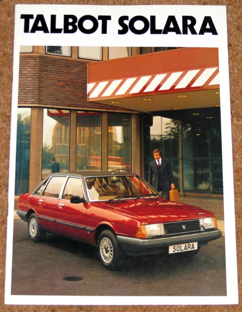 1980 TALBOT SOLARA UK Launch Sales Brochure - 1.3LS, 1.6LS, 1.6GLS, 1.6SX 1980 TALBOT SOLARA UK Launch Sales Brochure - 1.3LS, 1.6LS, 1.6GLS, 1.6SX