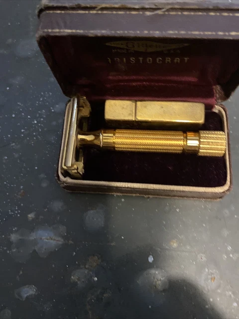 gillette gold safety razor aristocrat