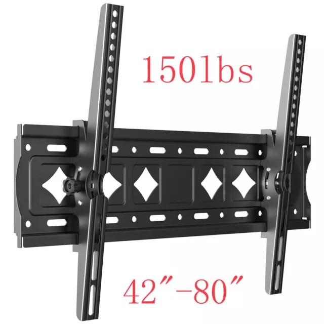 TV Wall Mount VESA Bracket Tilt for 32 42 43 46 47 50 52 55 60 65 70 75 inch US