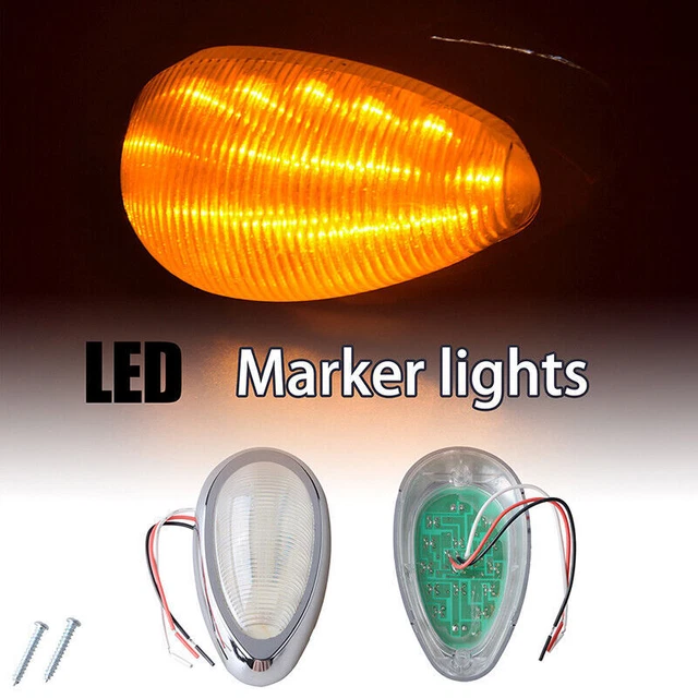 Cargo Van Sealed Side Marker Tail Light Truck Van Trailer Clearance Lamp Bus LED