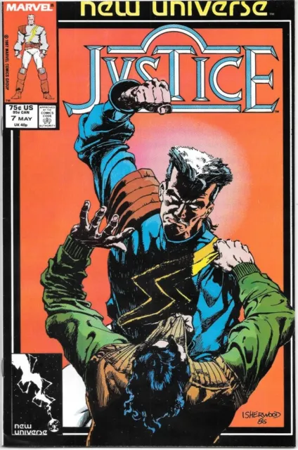 Justice Comic Book #7 Marvel Comics 1987 VERY FINE-
