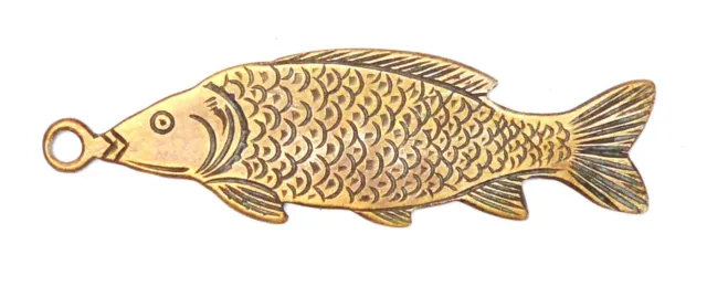 20 Jahrhundert. Jüdisches Silbermedaillon (Fisch) --- Polen 1918-193