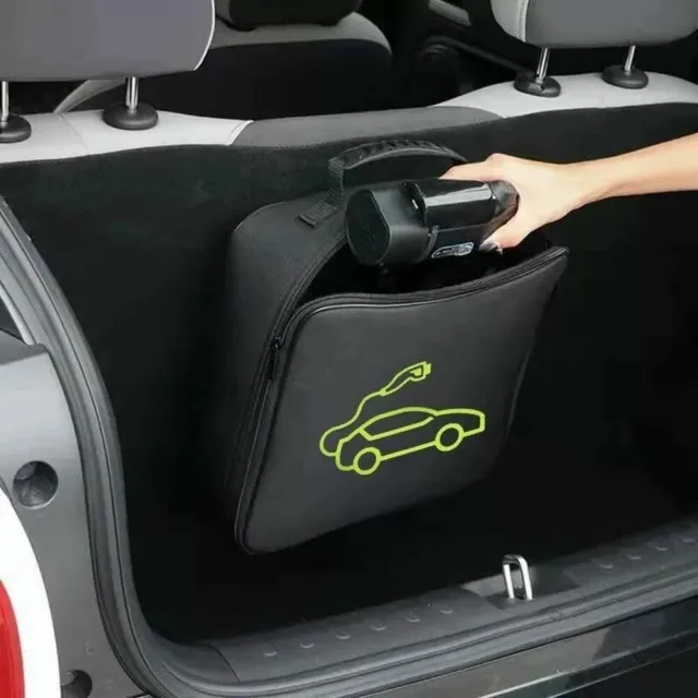 Innovativa borsa portaoggetti cavo di ricarica auto con maniglia ergonomica