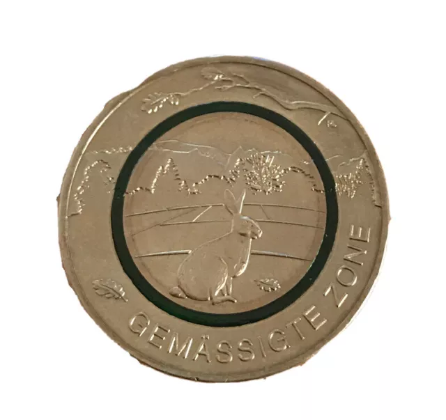 Deutschland 5 Euro Gemässigte Zone 2019 Sammlermünze Grüner Polymerring J