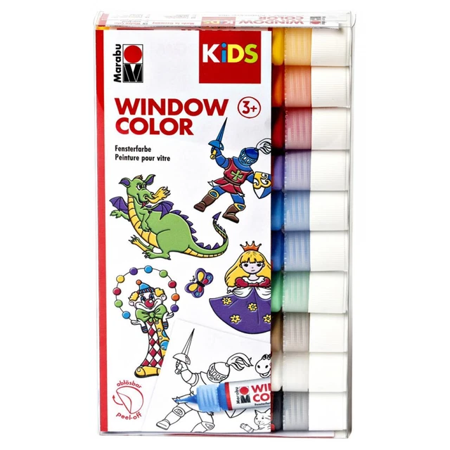 KiDS Window Color, 10er Set, farbig sortiert Marabu 0306000000100 (4007751720269