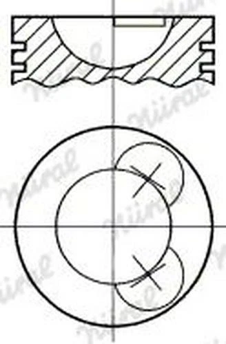 NÜRAL Pistone motore Pistone 87-525007-00 105,99mm