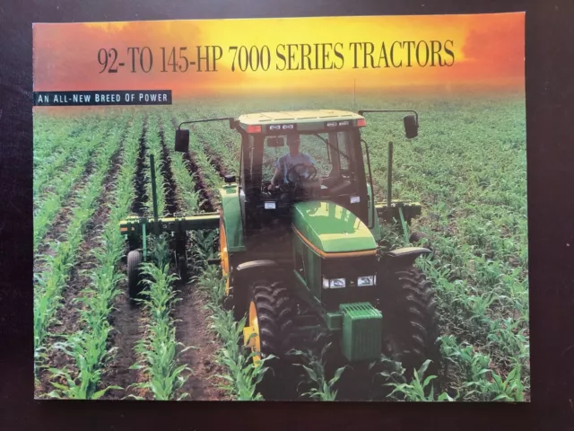 1990s John Deere Tractors Sales Brochure 7800 Advertising Catalog. Agriculture