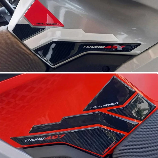 labelbike - 2 Autocollants 3D en Résine Gel Décorations et Protections de Garde-Boue Moto Compatibles avec Aprilia Tuareg 660 Podium 2023-2025